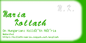 maria kollath business card